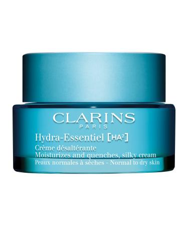 Clarins NEW Hydra-Essentiel Silky Cream|Intensely Hydrating Moisturizer|60 Seconds to Plumper Skin*|Nourishes  Comforts and Softens|Double Dose Hyaluronic Acid|Normal-Dry Skin|1.7 Ounces