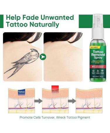 Natural Tattoo Fade Spray for Permanent and Safe Tattoo Removal - Buy Online on SooperMarket.com