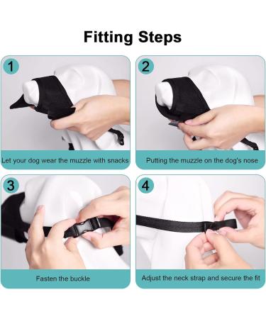 Adjustable Dog Muzzle - Soft & Breathable for Training | Muzzles for Small Medium & Large Breeds (XXL Black) - International Shipping Available - Buy Online on SooperMarket.com