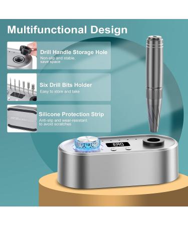 JOEOEN Electric Nail Drill Machine 40000RPM - Professional Efile Kit for Acrylic and Gel Nails - Manicure Pedicure Polishing Tool - Gray - Buy Online on SooperMarket.com