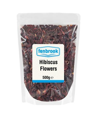 Hibiscus Flowers Whole Petals 500g by Fenbrook