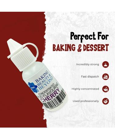 Baking Beauty and Beyond Concentrated Food Flavouring Oil - Dozen of Professional Quality Food Grade Flavouring Oil for Candy Making Baking Cooking Lip Balm and Lip Gloss - Cherry (100ml) - Buy Online on SooperMarket.com