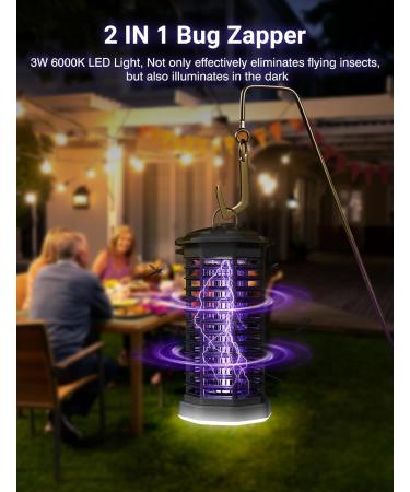 Meoligram 2-in-1 Insect Destroyer - UV Mosquito Trap & LED Fly Catcher for Indoor/Outdoor Use - Buy Online on SooperMarket.com