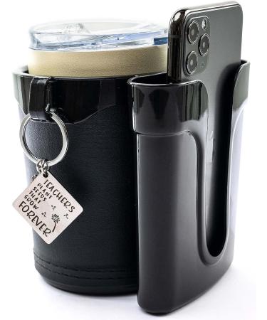 Bike Cup Holder with Cell Phone and Key Holder - Black | For Cruiser, Bicycle, Motorcycle, Scooter & Boat - Buy Online on SooperMarket.com