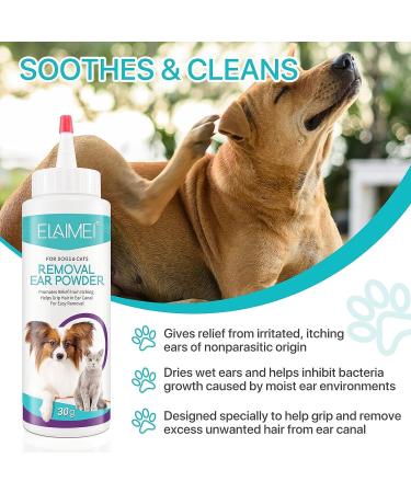 Kurchugo Dog Ear Cleaner Ear wash for Dogs & Cats Dog Ear Powder for Hair Removal Pet Ear Infection Treatment Effectively Removes Debris Waxy Buildup and Ear Odor Soothes Itchy & Inflamed Ears - Buy Online on SooperMarket.com