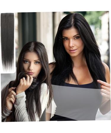 1PC Tape Hair Extensions Human Hair Black Hair Extensions Clip In 15.8'' Human Hair Extensions Real Human Hair Extensions Tape Invisible Straight Hair Pieces for Long Hair Women - Buy Online on SooperMarket.com