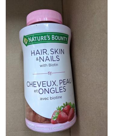 Nature's Bounty Hair Skin & Nails Gummies with Biotin - 220 Gummies x 2 Pack - Total 440 Gummies - Buy Online on SooperMarket.com