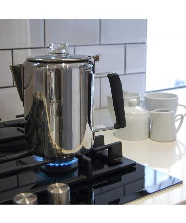 Frog Warrior Camping Coffee Pot - 9 Cup Percolator for Camps, Cabin, and RV Stovetops - Buy Online on SooperMarket.com