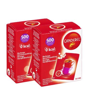 Canderel refill double pack 2 x 500 sweetener tabs for weight loss