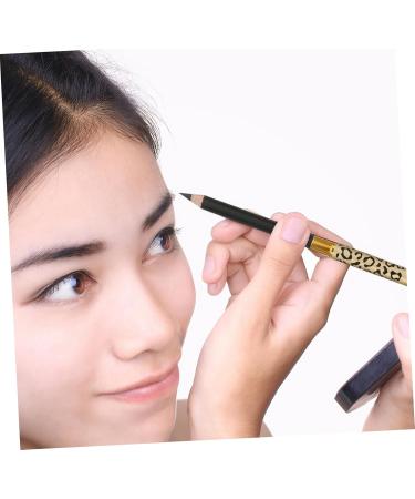 BELLIFFY 2pcs Eyebrow Pencil Brush Gel Black Eyebrow Pencil and Brush Black Eyeliner Pen Puff Eyebrown 1 count (Pack of 1) Black - Buy Online on SooperMarket.com