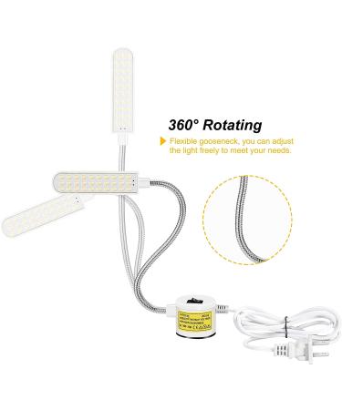 Amazing power Sewing Machine Light LED Flexible Gooseneck Work Lamp with Magnetic Mount Base for Workbench Lathe Drill Press - Buy Online on SooperMarket.com