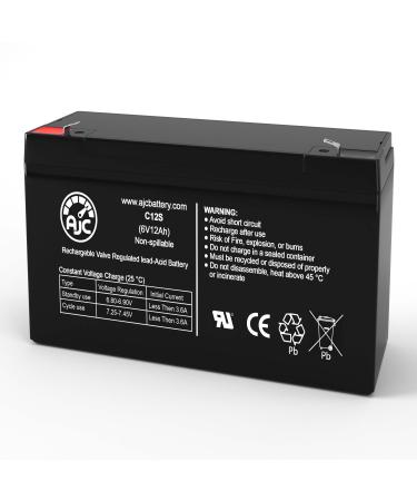 AJC Battery Compatible with Streamlight Litebox SL40 6V 12Ah Emergency Light Battery