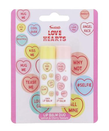 Swizzels Love Hearts Lip Balms Lemon/Cherry COSSWI003