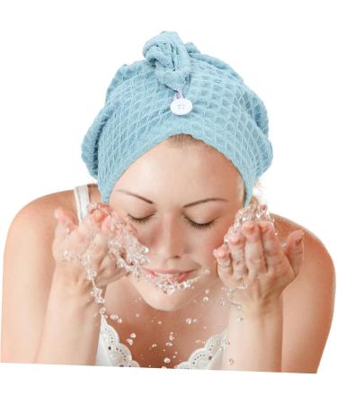Cabilock Quick Drying Shower Cap Shower Cap Large Hair Cap Towel Turban Shower Essentials for Women Turbans for Women Bath Shower Cap Hair Drying Towel Quick Drying Bath Cap Head Bath Cap Blue 65.00X25.00X0.50CM - Buy Online on SooperMarket.com