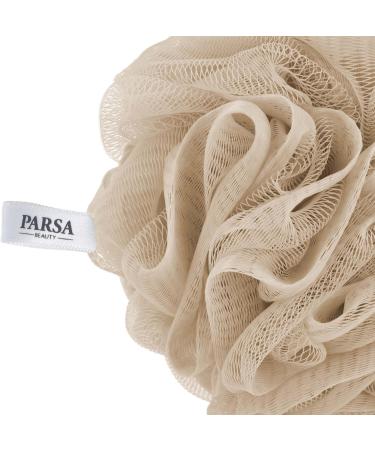 Buy Parsa Beauty Bath Tuff Sponge - Beige Peeling Shower Tulle Sponge for Exfoliating - 1 Piece - Buy Online on SooperMarket.com