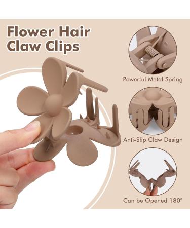 Huiguli Hair Clips Set - 12 Non-Slip Floral Hair Styling Accessories for Women & Girls - Perfect for All Hair Types - Buy Online on SooperMarket.com