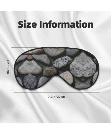 SSIMOO Pebble Stone Eye Mask | Soft Breathable Sleep Eye Patch for Women | Perfect for Travel & Relaxation - Buy Online on SooperMarket.com