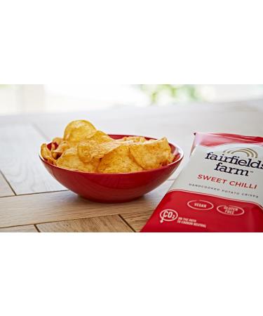 Fairfields Farm Crisps Sweet Chilli Hand Cooked Potato Crisps 150g | Pack of 5 - Buy Online on SooperMarket.com