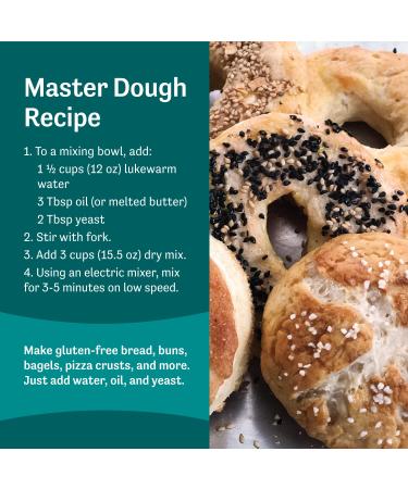 Judee's Gluten Free Bread Flour Mix 4 lb - Versatile Mix for Homemade Bread, Pizza, Bagels & More - Baking and Cooking Essential - 4 Pound Pack - Buy Online on SooperMarket.com