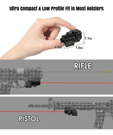 QR-Laser Green/Red/Blue Tactical Laser Sight | Rechargeable Compact Low Profile Beam with Strobe Function | Upgraded Version for Picatinny Weaver Rail - Buy Online on SooperMarket.com