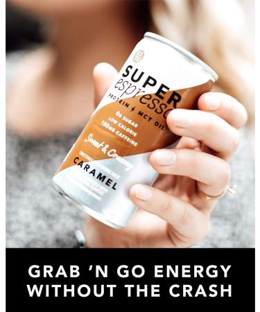 KITU SUPER Espresso Iced Keto Coffee Cans Variety Pack - 0g Sugar, 5g Protein, 35 Calories - 12 Pack of Vanilla, Caramel, Triple Shot Flavors | Iced & Canned Coffee from SUPER COFFEE Family - Buy Online on SooperMarket.com