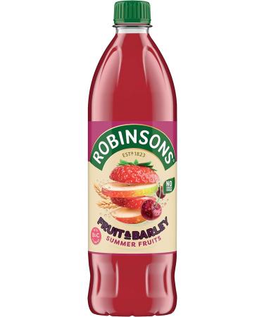 Robinsons Fruit and Barley Summer Fruits 1L - Refreshing Drink for Hot Days - Buy Online on SooperMarket.com