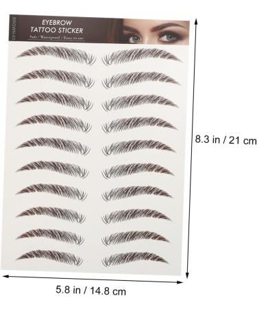 Beavorty 36 Sheets waterproof eyebrow stickers beauty tools Eyebrow Grooming Shaping Sticker cosmetic 3d set - Buy Online on SooperMarket.com