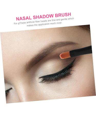 Mikinona 10pcs Nose Shadow Brush Cosmetic Brush Makeup Kits Creme Blush Makeup Eyeshadow Wooden Handle - Buy Online on SooperMarket.com