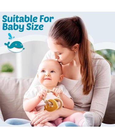 Buy Blue Whale Silicone Bite Ring Toy | BPA-Free Baby Teething Aid | Soft & Safe for Infants | International Shipping Available - Buy Online on SooperMarket.com