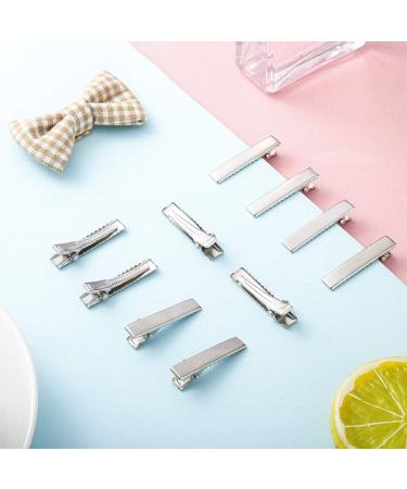 200 Pieces Alligator Hair Clips Metal Duck Bill Hair Clips Flat Top Single Prong Hairpins for Hair Styling DIY Accessories - Buy Online on SooperMarket.com