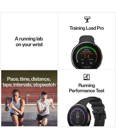 Polar Pacer Pro GPS Running Watch - Ultra-Light Design - Gray-Black S-L - Buy Online on SooperMarket.com