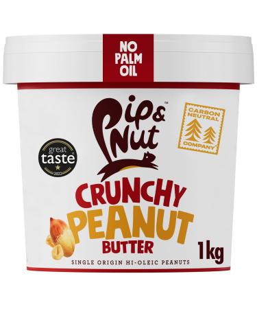 PIP & NUT - Knuspringe peanut butter (1kg) |No palm oil without adding sugar a natural product vegan and individual origin hi-oleic peanuts