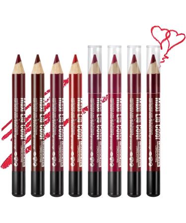 Beteligir 8 Colors Matte Lip Liner Set - Long Lasting Pencil | Smooth & Non-Drying | Cruelty-Free (01) - Buy Online on SooperMarket.com