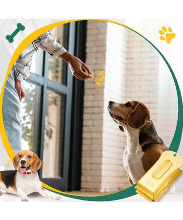 Vercanmonth 2-Piece Brass Pet Training Clicker Set - Metal Dog & Cat Clickers for Puppy Training | Gold - Buy Online on SooperMarket.com