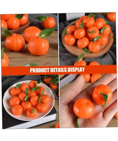 TOYANDONA 10pcs Simulated Fruit Orange Toys Models Artificial Fruits Scene Layout Prop Photo Prop Orange Cabinet Orange Decor Lifelike Orange Model Scene Adornment Modeling Tangerine Pvc - Buy Online on SooperMarket.com
