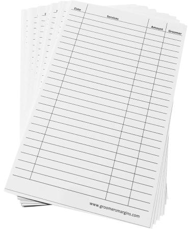 Pet Dog Cat Grooming Customer Clip Cards (100 Pack Thick 8 X 5 inch Professional Profile Kennel Record Care Service Card) - Buy Online on SooperMarket.com