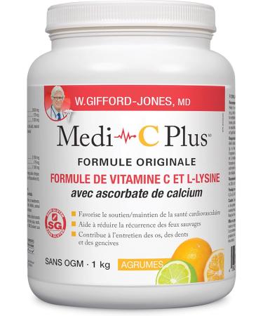 Preferred Nutrition Medi C Plus Citrus with Calcium Powder Vitamin C & L- Lysine Formula (1kg C) - Buy Online on SooperMarket.com