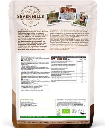 Sevenhills Wholefoods Organic Raw Goji Berries 2kg - 100% Natural Superfruit - Buy Online on SooperMarket.com