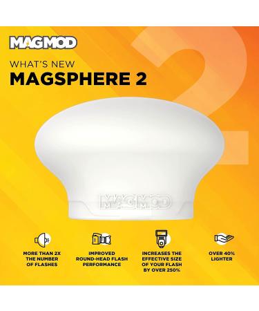 MagSphere 2 Flash Diffuser by MagMod | Magnetic Light Modifier | Enhanced Features | Lightweight Control - Buy Online on SooperMarket.com