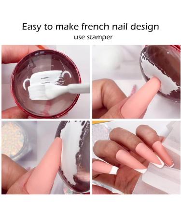 wirlsweal Nail Art Stamper Easy Storage Portable Reusable Nail Tool Stamp Seal for Fingernails Nail Seal Trendy for Fingernails Red - Buy Online on SooperMarket.com