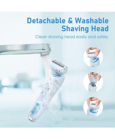 Misoce Electric Razor for Women - Cordless IPX7 Bikini Trimmer for Face, Legs, and Underarms - Buy Online on SooperMarket.com