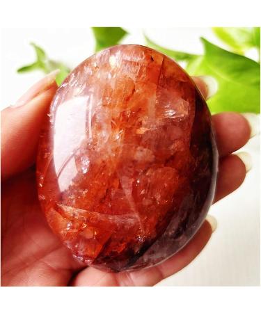 Natural Crystal Rough Natural Stone Red Hematoid Quartz Crystal Palm Home Decoration Meditate and Crystals 1pc (Color : 170-180g) - Buy Online on SooperMarket.com