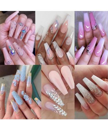 500pc Nude Pink Press on Coffin Nails - Acrylic Nail Art Tips for Women & Girls - Buy Online on SooperMarket.com
