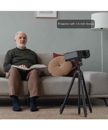 KINGJUE 60'' Camera Phone Tripod Stand for Canon Nikon DSLR | Universal Tablet Phone Holder, Remote, Bubble Level, Carry Bag | Max Load 6.6LB - Buy Online on SooperMarket.com