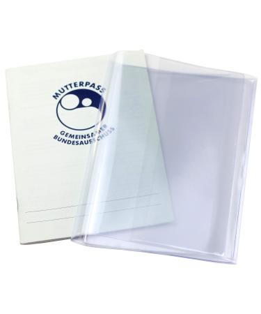 Olg's mother's passport transparently 3-part protective cover for the German mother pass transparent shell for expectant mothers for pregnancy mother-pass envelope subject for ultrasound images