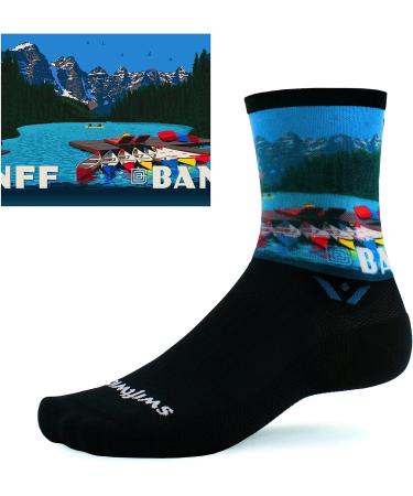 Swiftwick VISION SIX IMPRESSION National Parks Edition Banff X-Large - Running, Hiking & Cycling Socks - Buy Online on SooperMarket.com