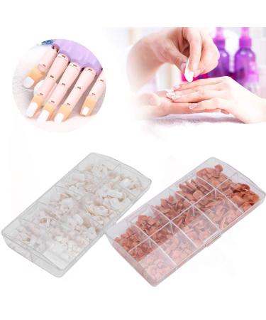 Nail Tip 200pcs - ANGGREK Practice Training False Hand Nail Tips for Beginners | White DIY Fake Nail Manicure Tool - Buy Online on SooperMarket.com