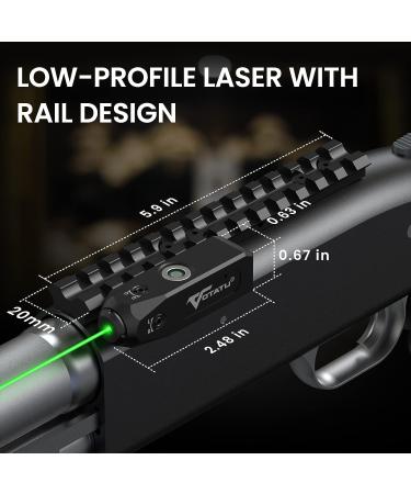 Votatu MBL-G Green Laser Sight | Mossberg Series Picatinny Mount | Strobe Function | USB Rechargeable - Buy Online on SooperMarket.com