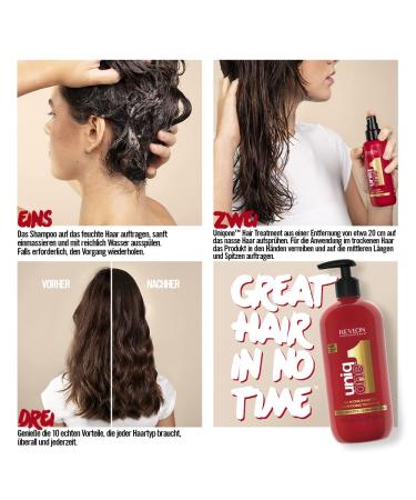 Revlon Professional Uniqone Shampoo - Nourishing Hair & Scalp Cleanser Maximum Silkness & Shine Reduces Hair Breakage 490 ml - Buy Internationally - Buy Online on SooperMarket.com