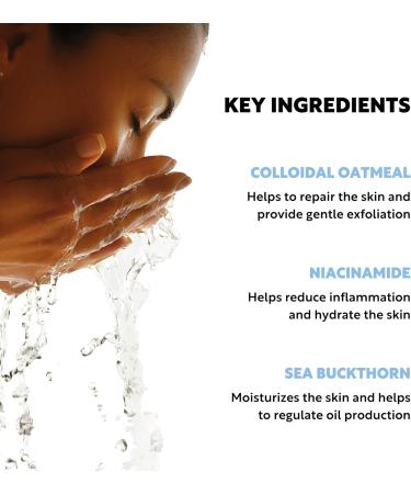 Clever Soap 2% Colloidal Oatmeal & Niacinamide Face Wash - Gentle Hydrating Cleanser for Eczema, Rosacea, Psoriasis & Dry, Sensitive Skin - Daily Skincare for Women & Men - Buy Online on SooperMarket.com